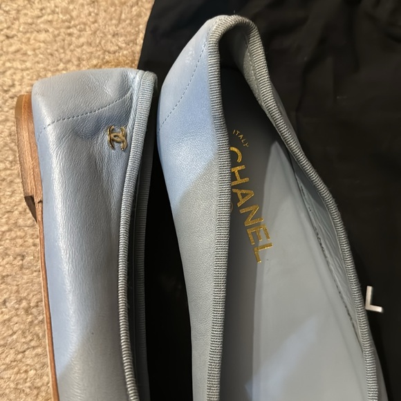 Chanel Light Blue Ballet Flats - Picture 4 of 10